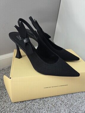 Cozy Island Black Slingback Heel